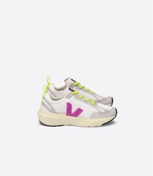 Veja Canary Elastic Laces Ultraviolet Sneakers Barn Hvite | Norway-438710